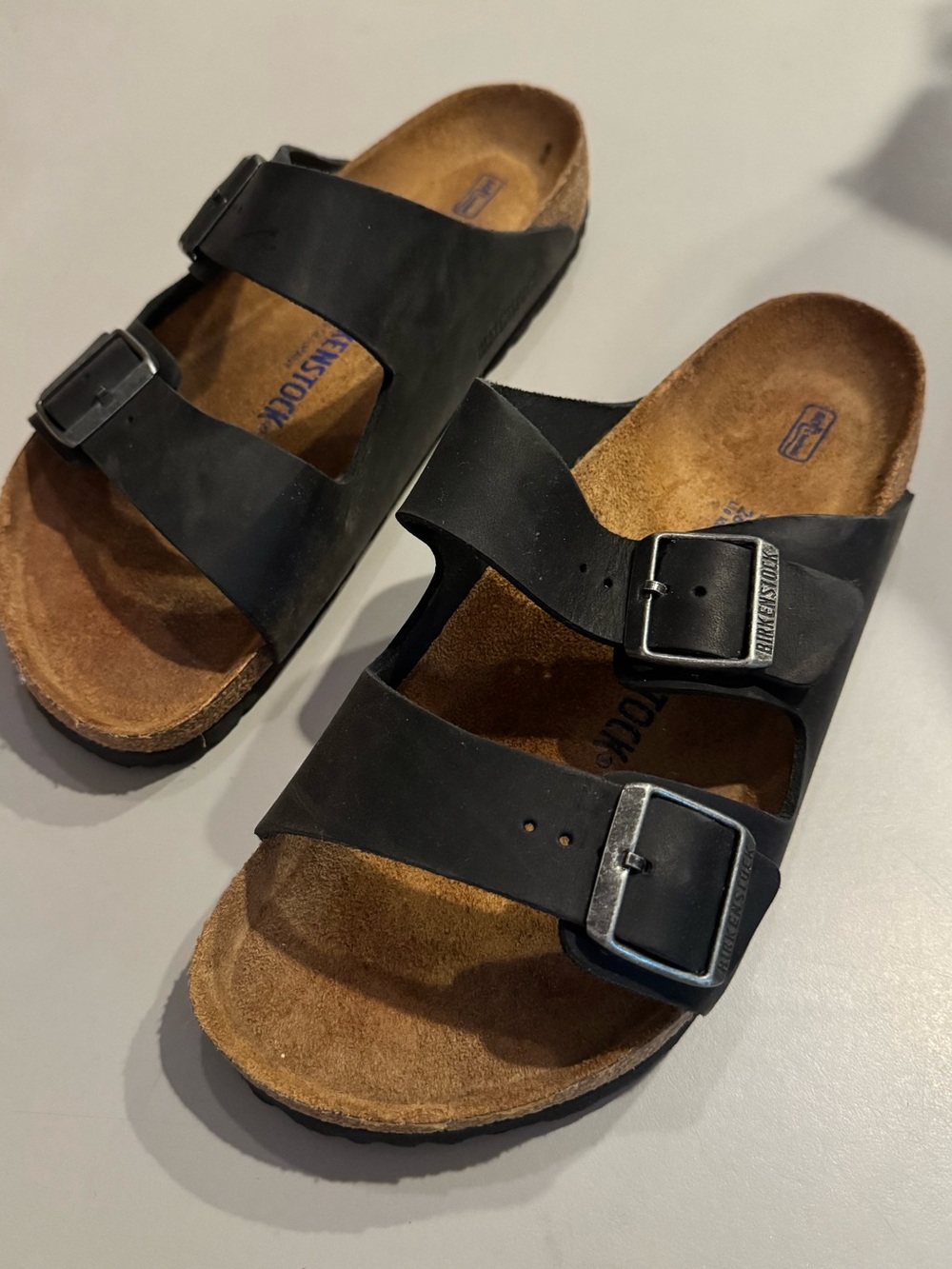 Black Double Strap Birkenstocks